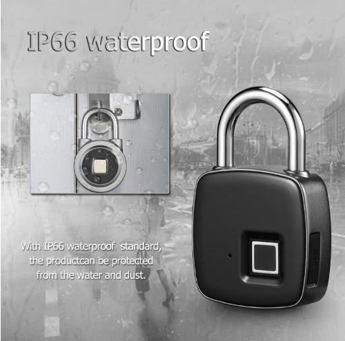 Fingerprint padlock, smart lock, anti-theft door lock, outdoor door padlock, luggage lock, fingerprint padlock