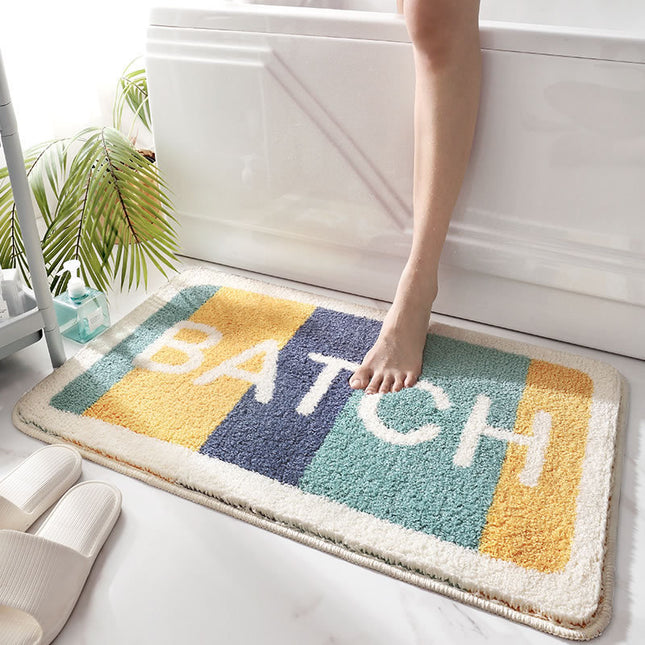 Absorbent Bathroom Floor Mats Non-Slip Bathroom Mats