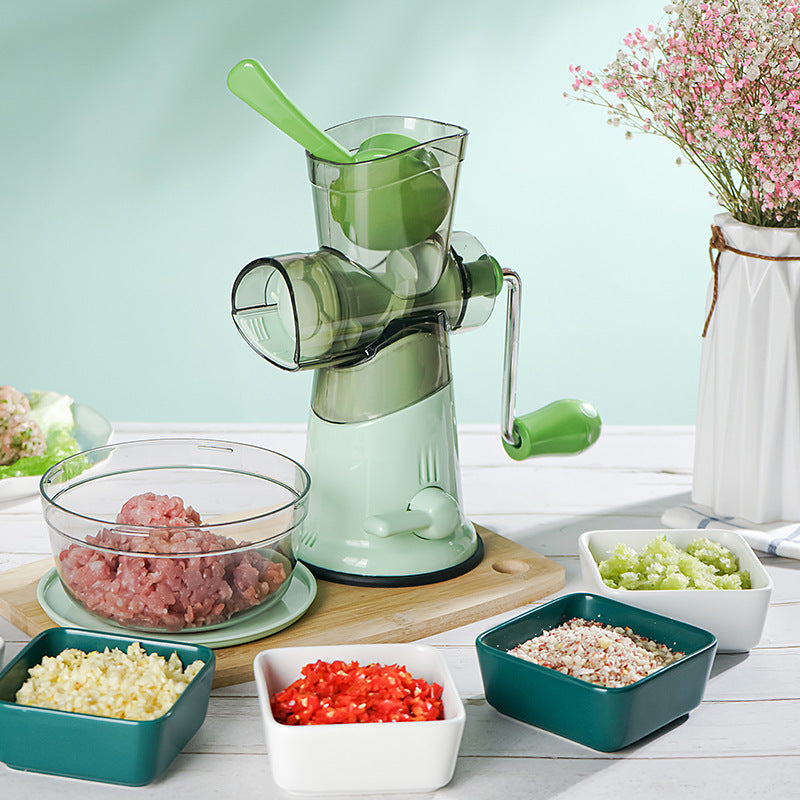 Small Meat Grinder, Garlic Meatball Stuffing Machine, Large Capacity Hand Crank Meat Grinder