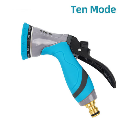 Garden Sprayer Water Spray Bottle Misting Gun Ten Modes Home Tools Aluminum Alloy Accessories Regadera Plant Watering Nozzle