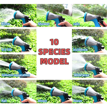 Garden Sprayer Water Spray Bottle Misting Gun Ten Modes Home Tools Aluminum Alloy Accessories Regadera Plant Watering Nozzle