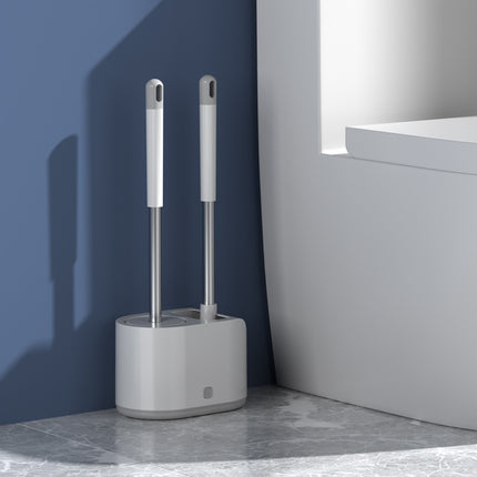 Brosse de toilette en silicone avec long manche, outil de nettoyage, accessoires de salle de bain pour la maison - Affordable Techs