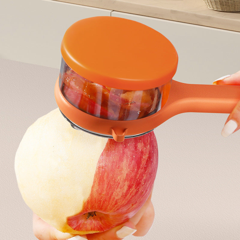 Multifunctional Kitchen Peeler with Storage Bucket Scraper Fruit Peeling Knife Storage Peeler Kitchen Gadgets