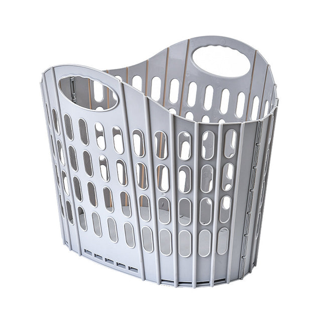 Plastic Foldable Dirty Laundry Basket for Home Toilet