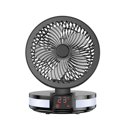 Ventilateur de bureau électrique portable à fixation murale, petit refroidisseur d'air portable pliable