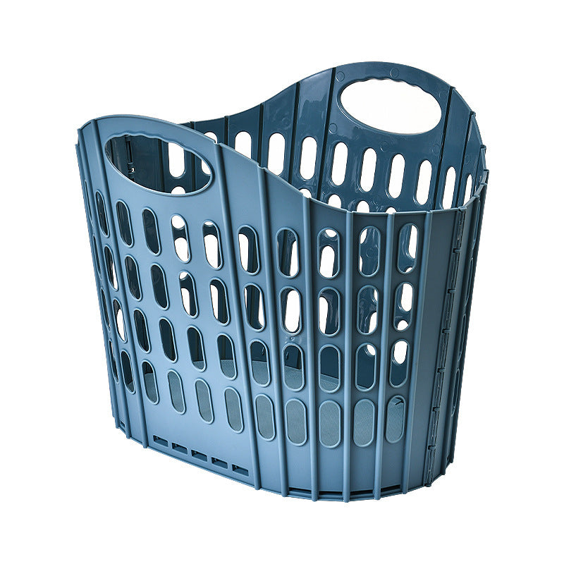 Plastic Foldable Dirty Laundry Basket for Home Toilet