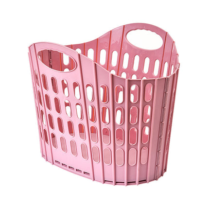 Plastic Foldable Dirty Laundry Basket for Home Toilet