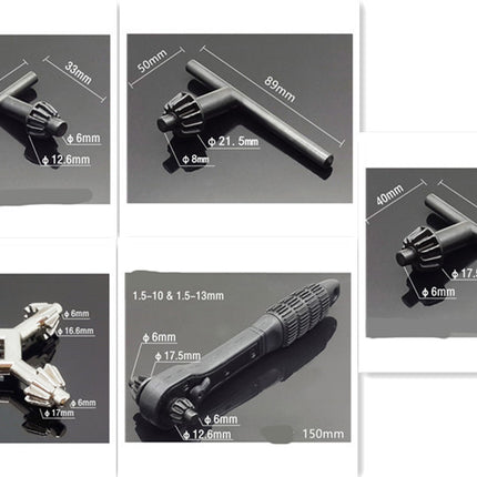 Mandrin de perceuse électrique Clé à trois mâchoires Accessoires Mandrin de perceuse - Affordable Techs