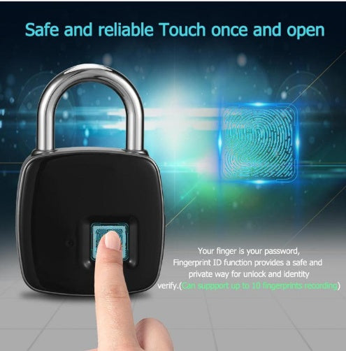 Fingerprint padlock, smart lock, anti-theft door lock, outdoor door padlock, luggage lock, fingerprint padlock