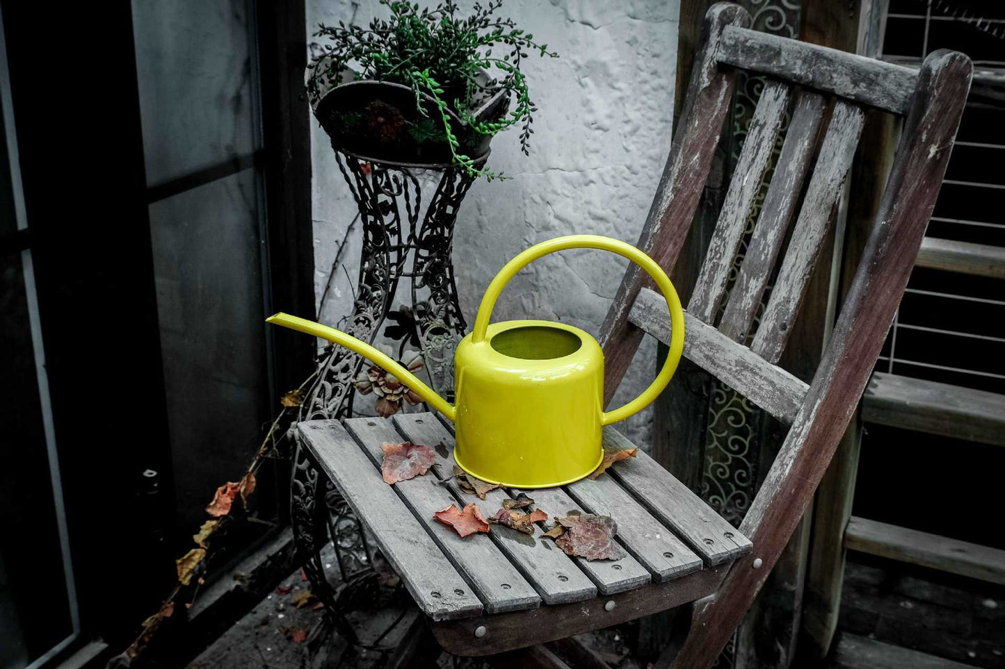 Arrosoir en tôle d'acier pour arrosoir de jardinage, verdissement du jardin potager, bouilloire de grande capacité