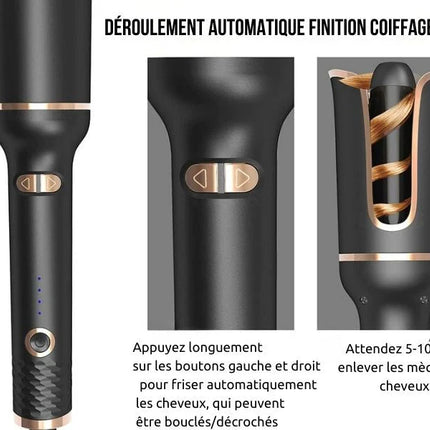 Fer à friser à rotation automatique