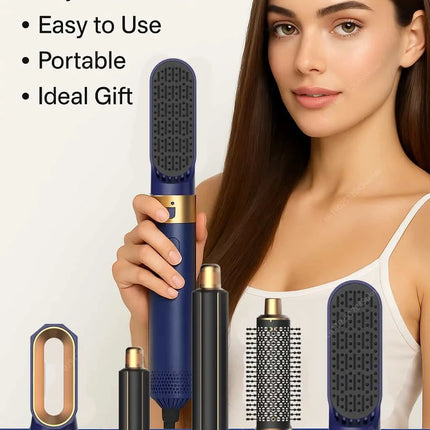 5-in-1 Profi-Heißluftbürste – Volumen, Glätten & Locken