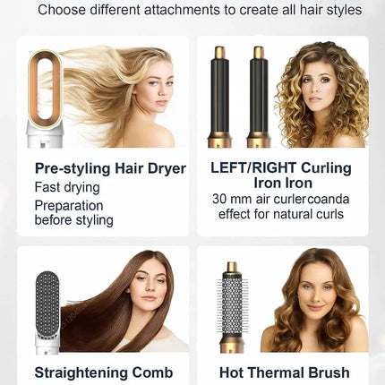 5-in-1 Profi-Heißluftbürste – Volumen, Glätten & Locken