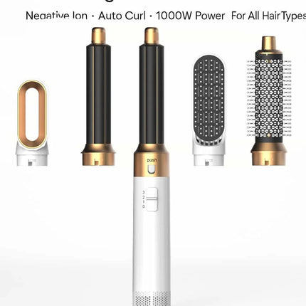 5-in-1 Profi-Heißluftbürste – Volumen, Glätten & Locken