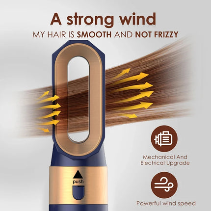 5-in-1 Profi-Heißluftbürste – Volumen, Glätten & Locken