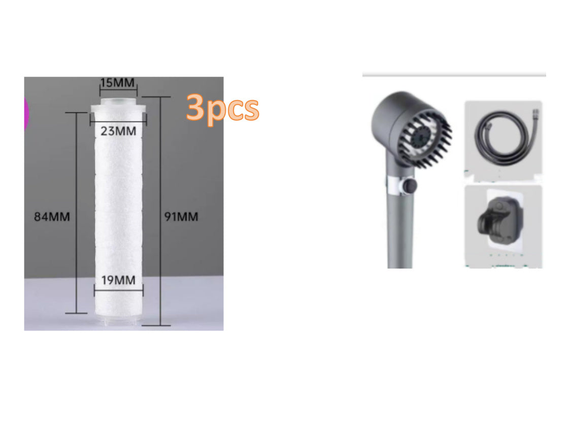 3-Modus-Duschkopf Hochdruck-Duschkopf Handfilter Regenhahn Badezimmer Badewanne Home Innovatives Zubehör