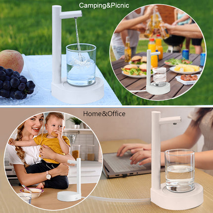 Desktop Electric Water Dispenser Automatic Gallon Water Bottle Dispenser Rechargeable Water Dispenser