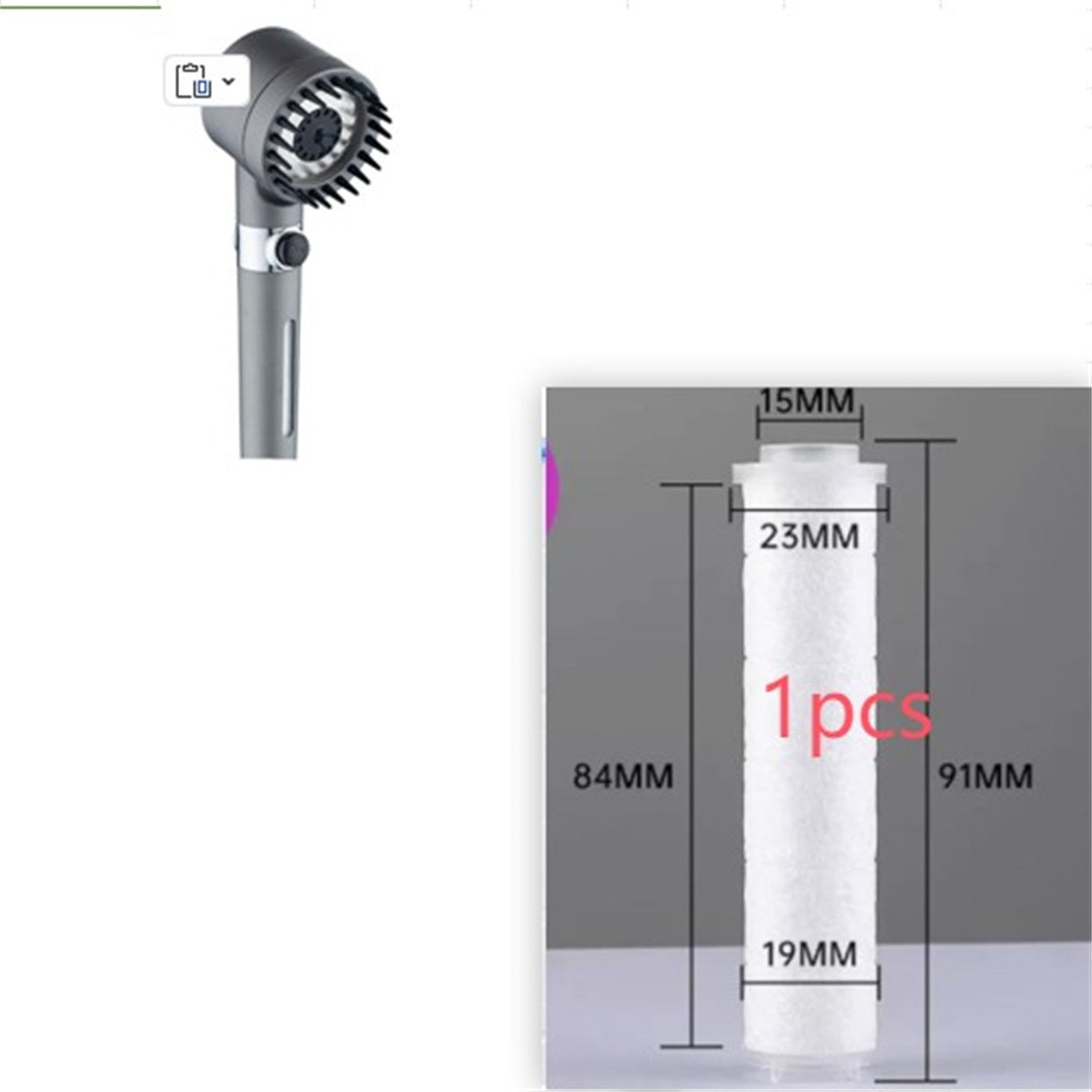 3-Modus-Duschkopf Hochdruck-Duschkopf Handfilter Regenhahn Badezimmer Badewanne Home Innovatives Zubehör