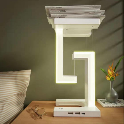 Lampe de table suspendue créative à chargement sans fil pour smartphone, lampe d'équilibre flottante pour la chambre à coucher - Affordable Techs