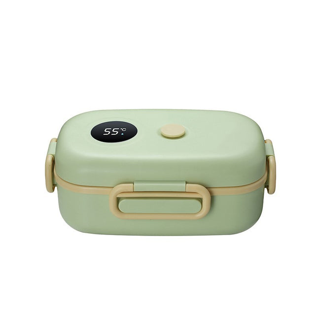 Smart lunch box with temperature display and insulation