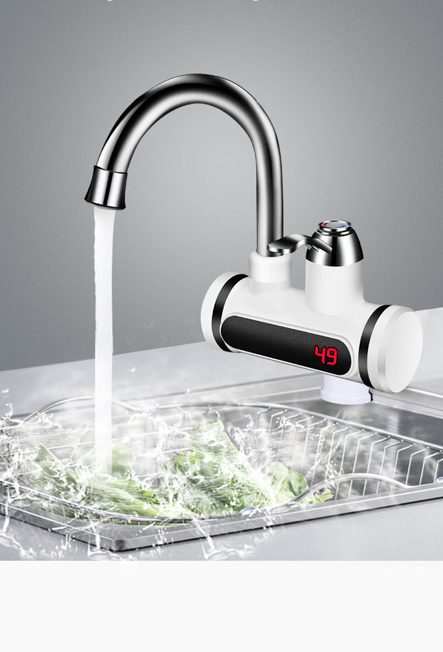 Electric Kitchen Water Faucet Water Heater Temperature Display Cold Heating Faucet Hot Water Faucet Water Heater