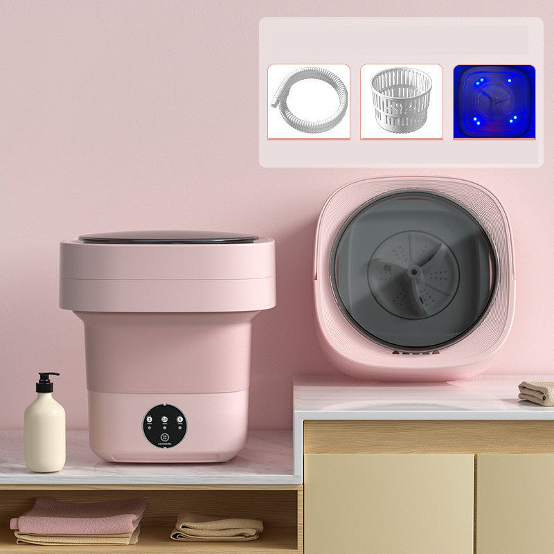 Mini Washing Machine Foldable Portable Mini Washing Machine for Socks Underwear Panties Large Capacity 3 Models with Spin Dryer Gadgets