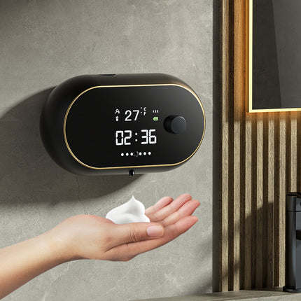 Distributeur automatique de savon et de désinfectant pour les mains mural à mousse avec USB