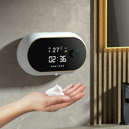 Distributeur automatique de savon et de désinfectant pour les mains mural à mousse avec USB