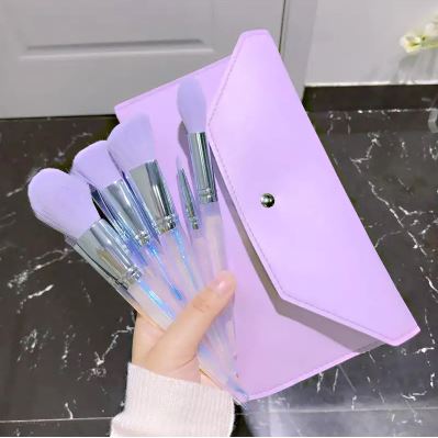 Purple Makeup Brush Set (10pcs)