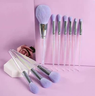 Set de pinceaux de maquillage violet (10pcs) - Affordable Techs